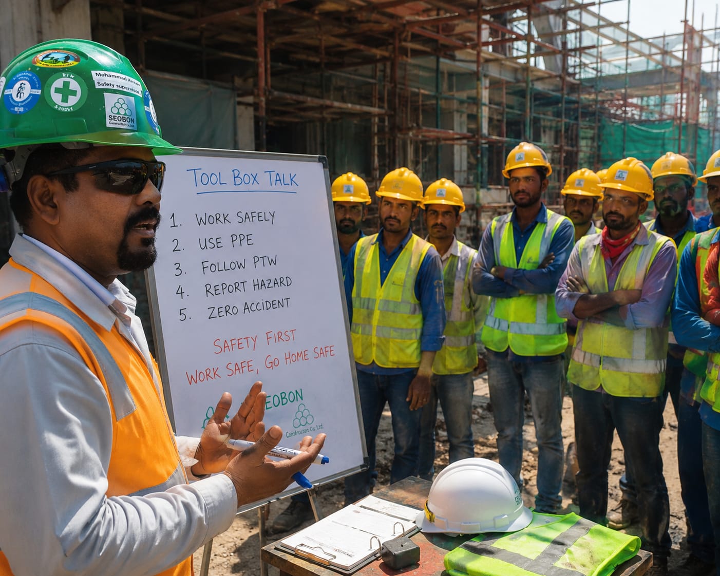 Mohammad Shamsuddin Ansari conducting professional safety session